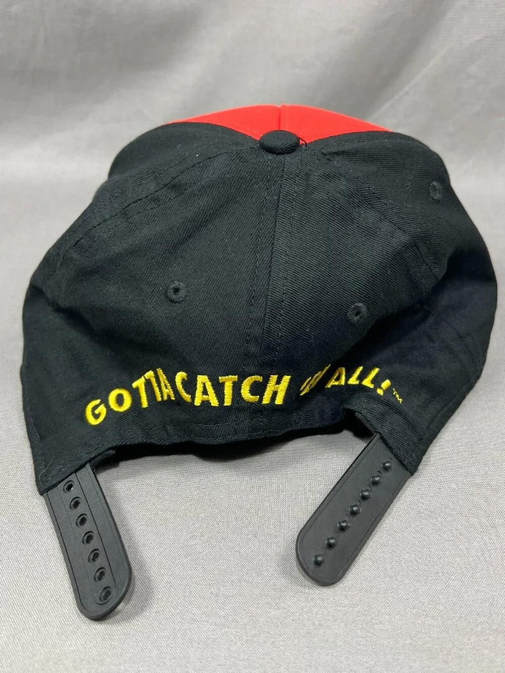 Bioworld Pokemon Pokeball Pikachu Snapback Hat Black Adjustable Youth Kids Cap